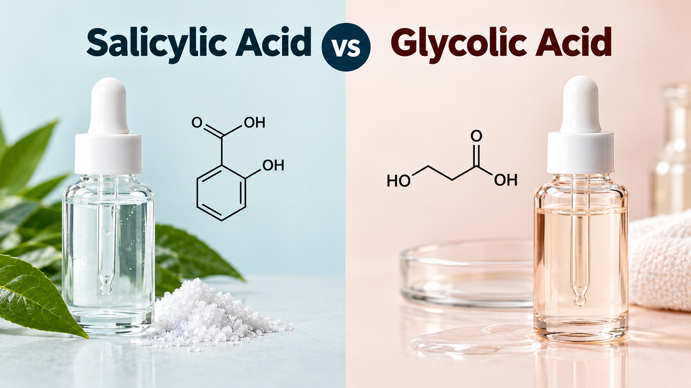 Salicylic Acid vs Glycolic Acid: Which is Better?